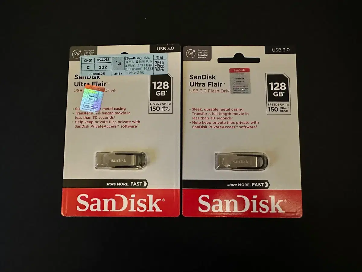 Sandisk Ultra Flair CZ73 (128GB) / 2개 일괄