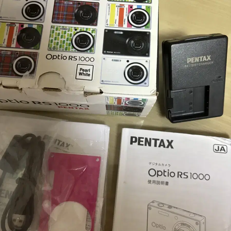 Pentax Optio rs-1000 화이트 컬러 풀박스