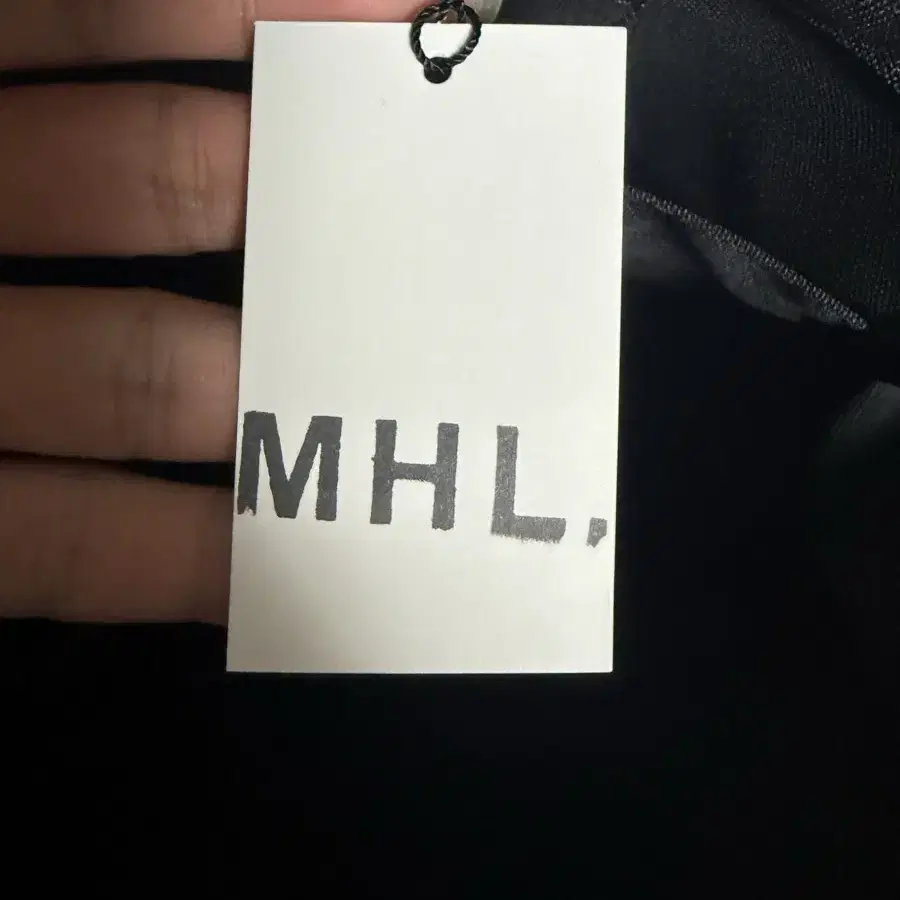 MHL 폴리에스터 캔버스 백 블랙 새상품