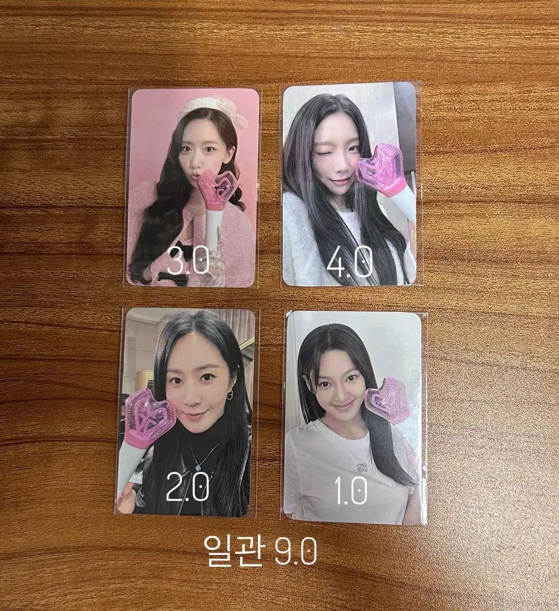 Girls' Generation taeyeon yoona kwon yuri hyoyeon lightstick Photocard