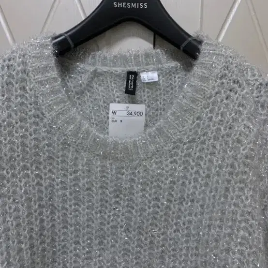 h&m 반짝이 펄 그물 니트