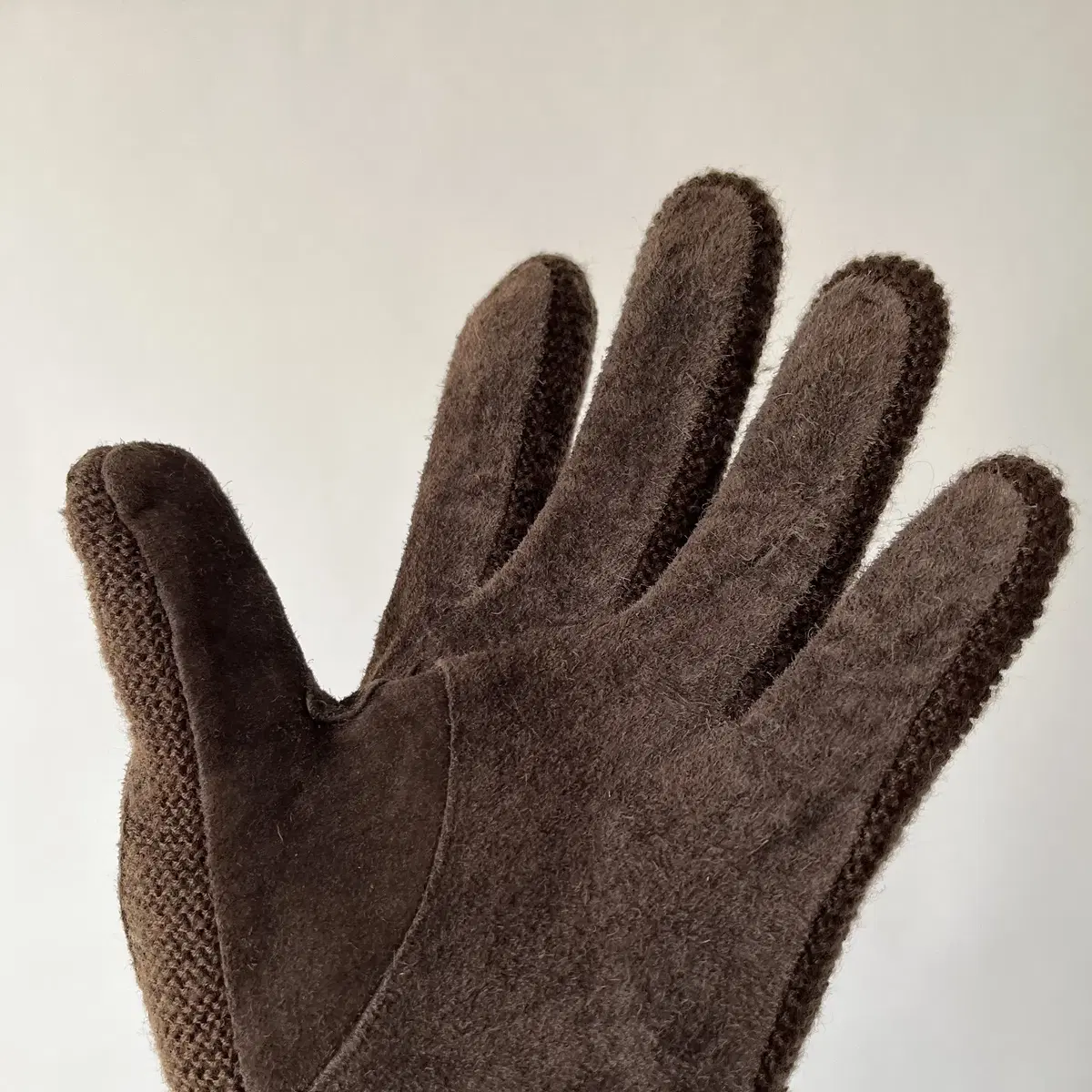 POLO RALPH LAUREN leather & knit Gloves