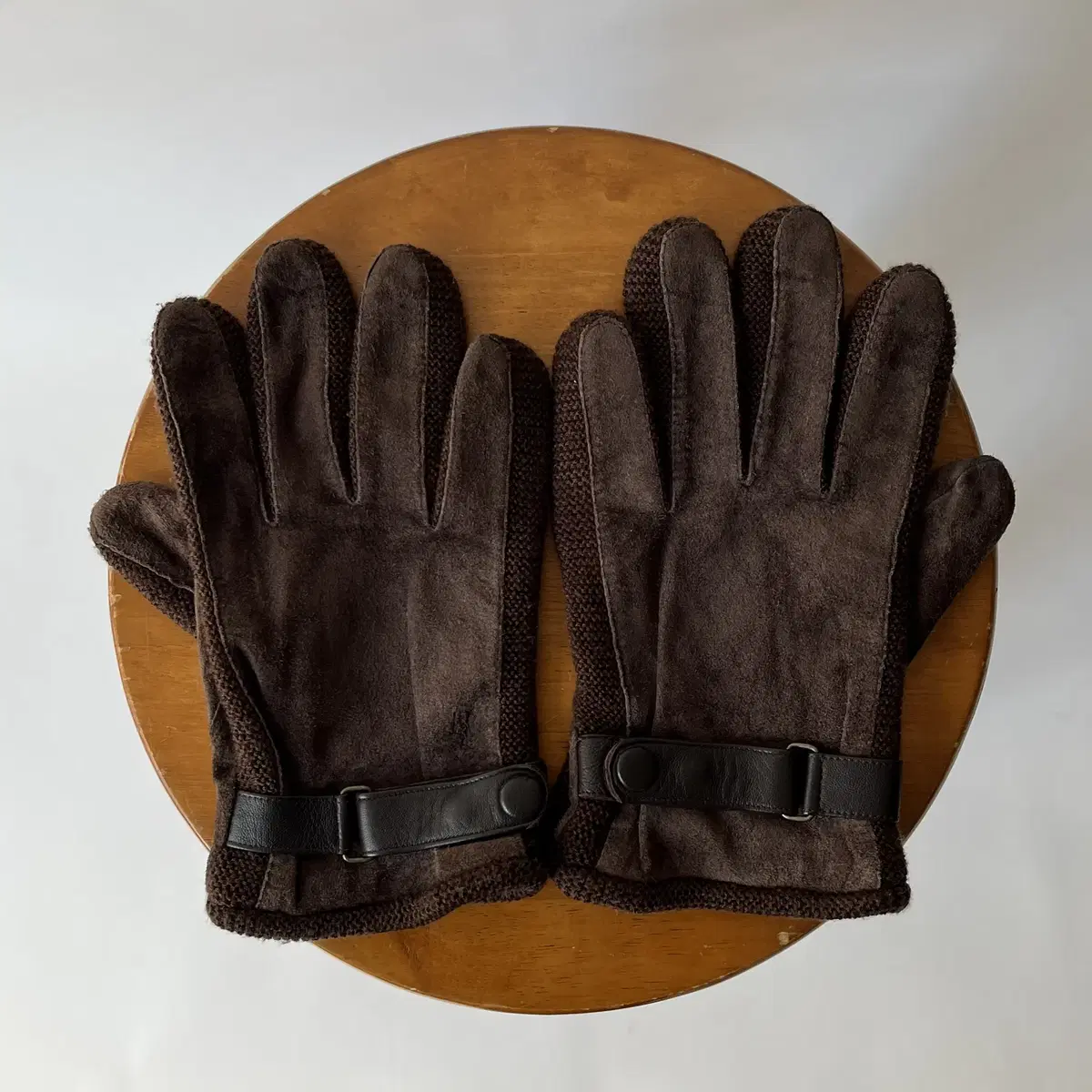 POLO RALPH LAUREN leather & knit Gloves