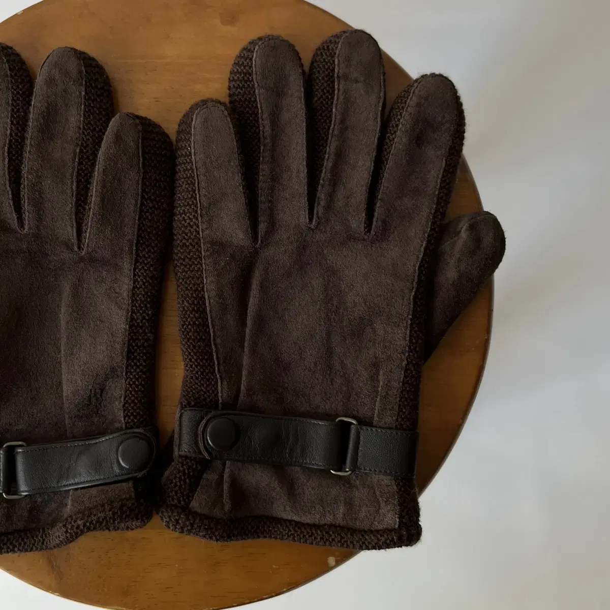 POLO RALPH LAUREN leather & knit Gloves