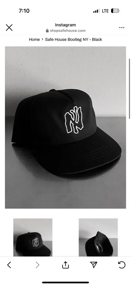 Safe House NY hats 블랙