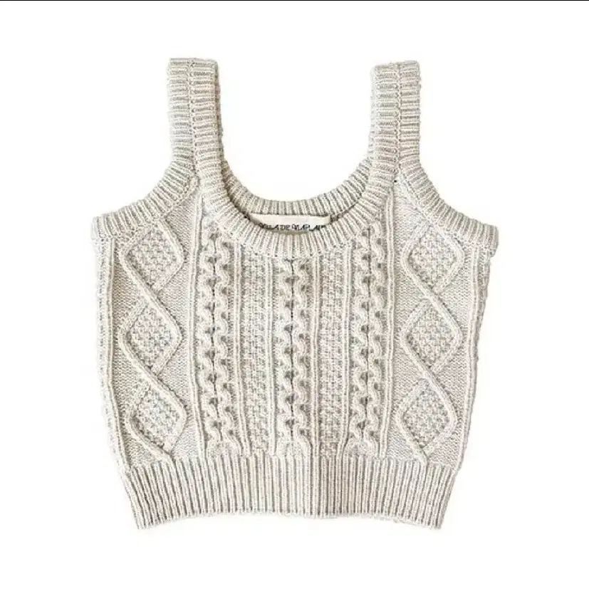 비아플레인 Via Cable wool knit vest