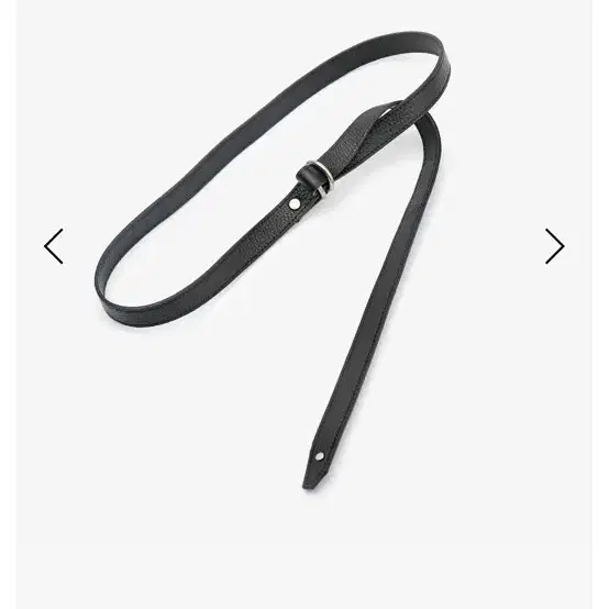 이얼즈어고 black long leather belt