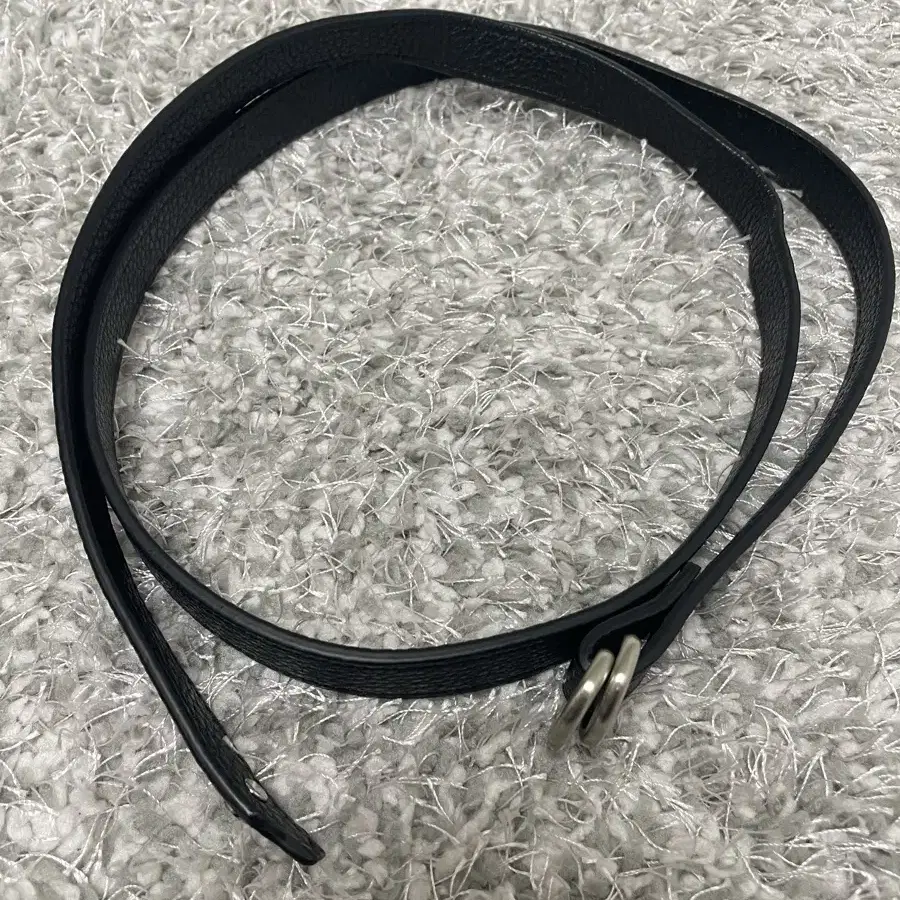 이얼즈어고 black long leather belt