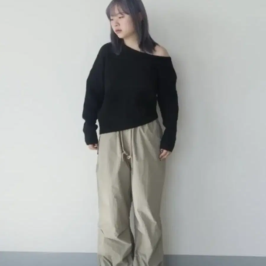 아워캐비넷 gof string pants 블랙