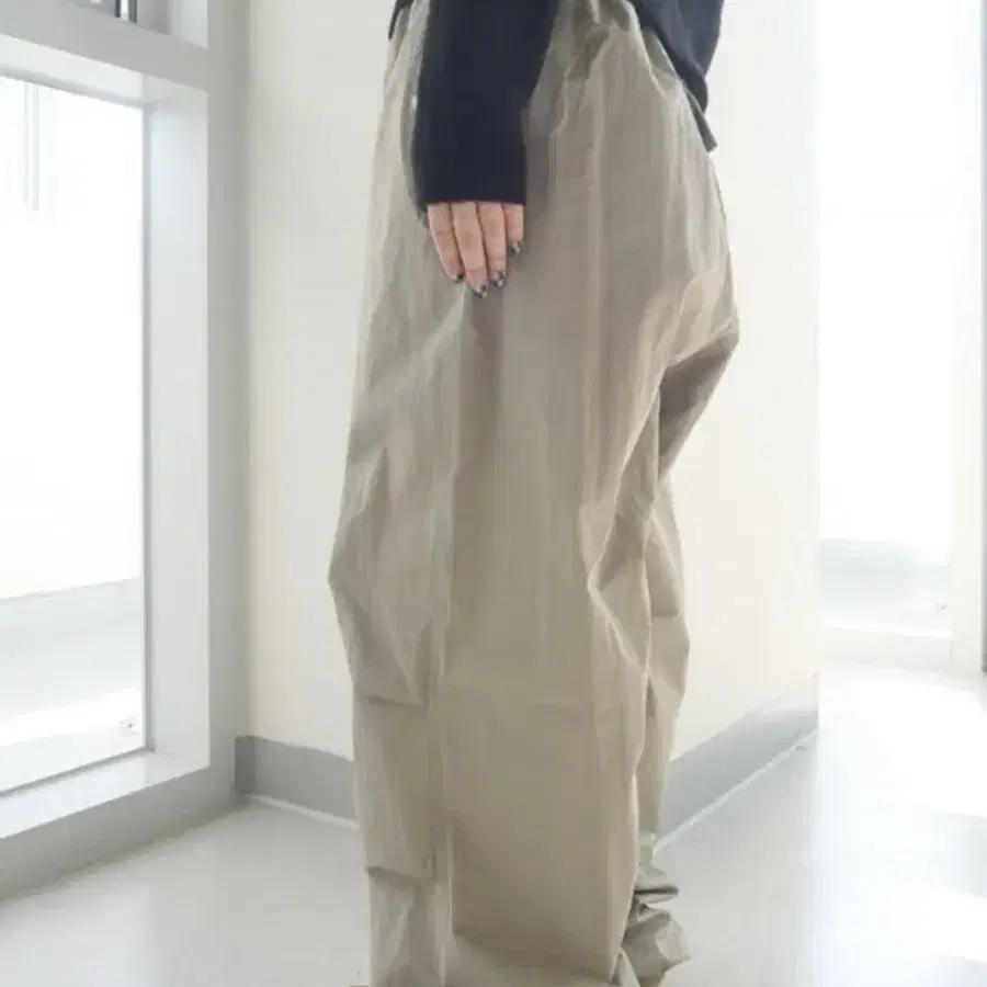 아워캐비넷 gof string pants 블랙