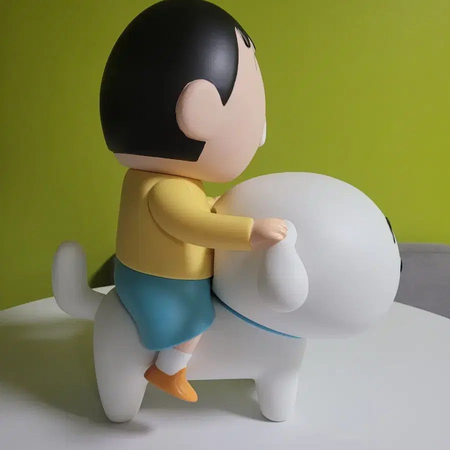 흰둥이 탄 맹구 짱구는못말려 38cm