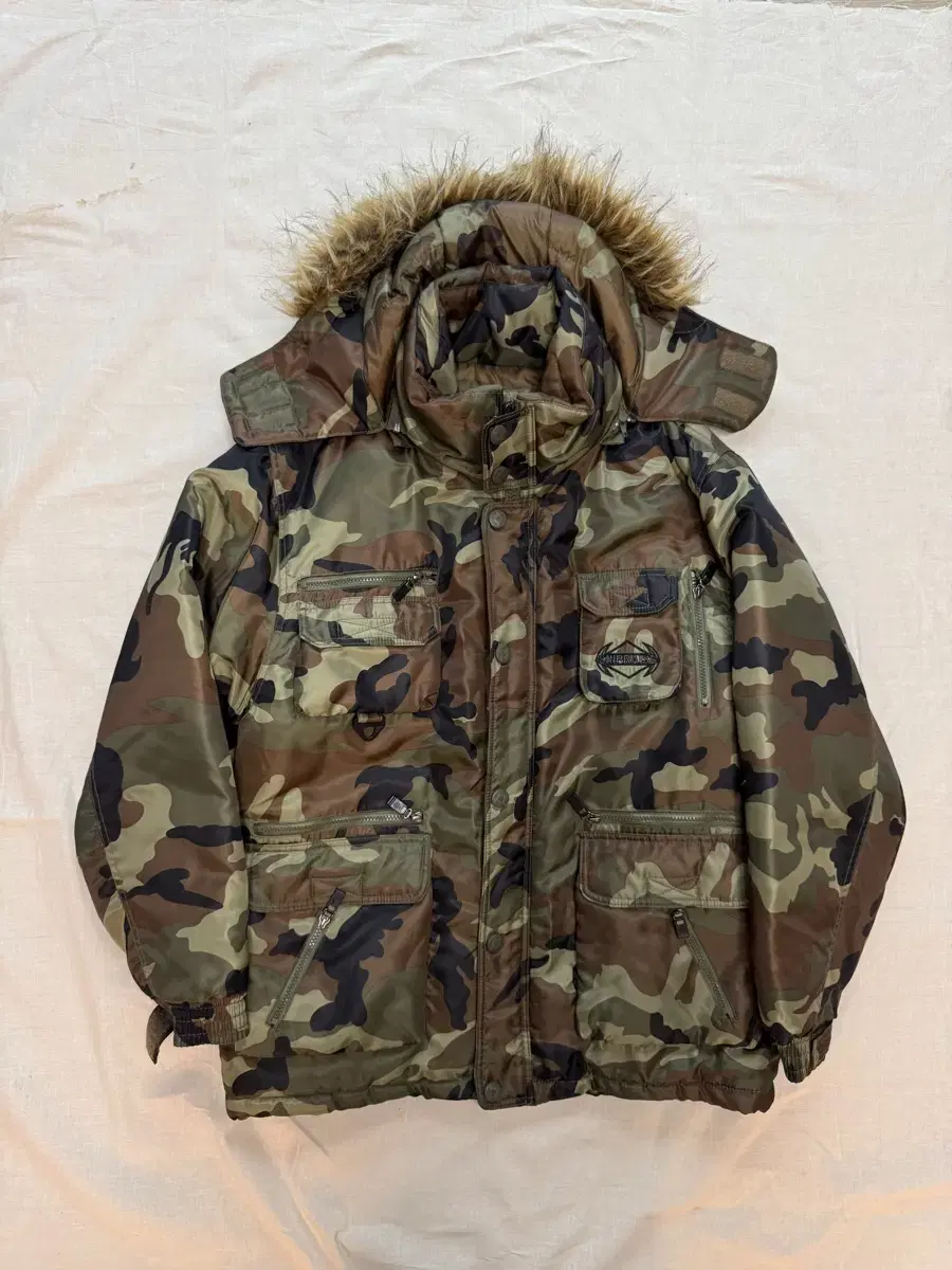 Sinprase military camo 푸퍼자켓