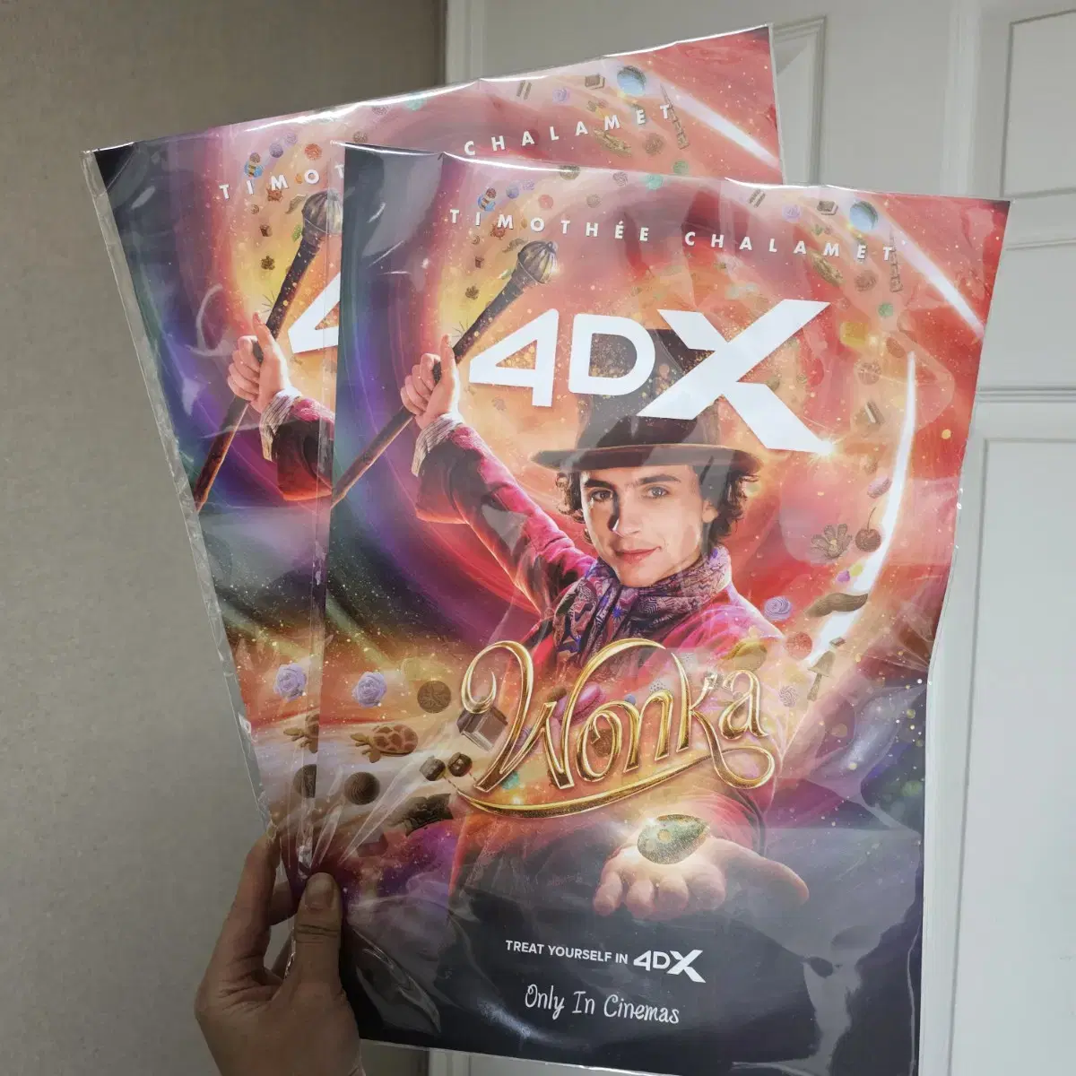 웡카 4DX 영화 포스터 2매