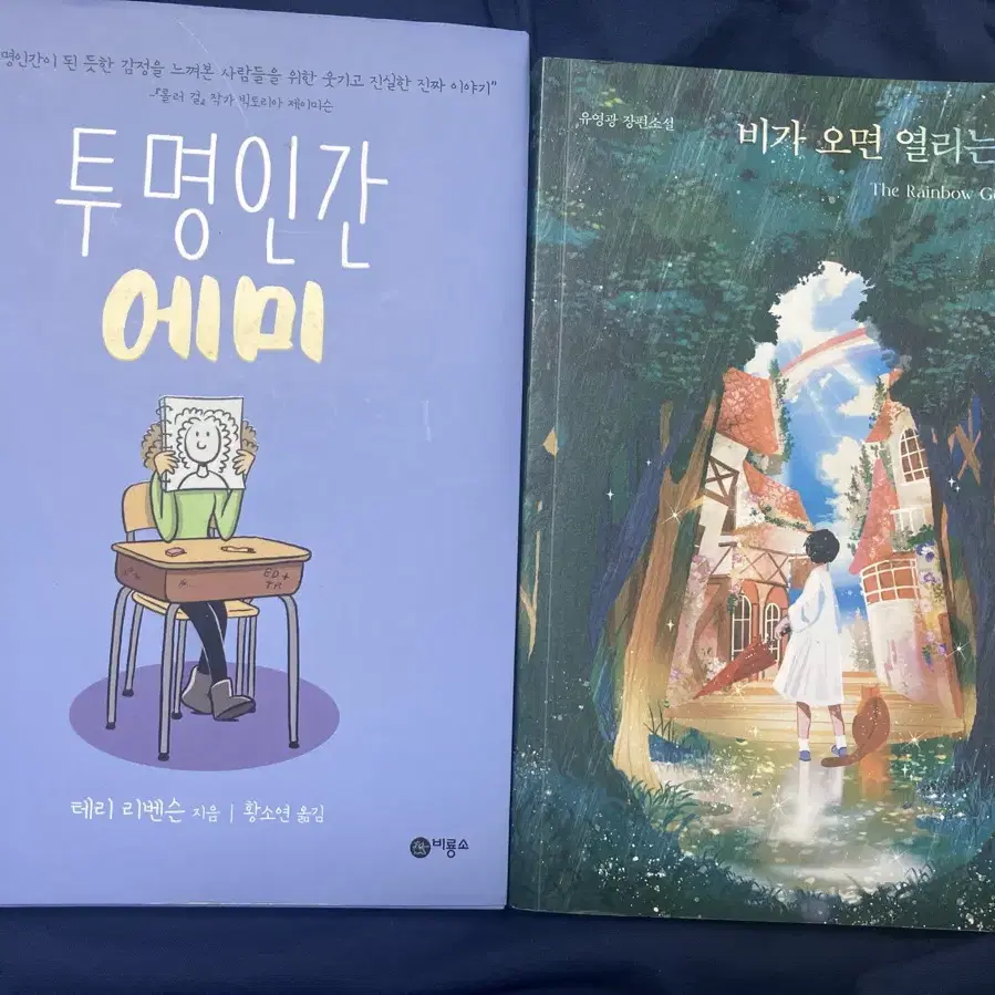 투명인간 에미 , 비가 오면 열리는 상점 책 팔아요