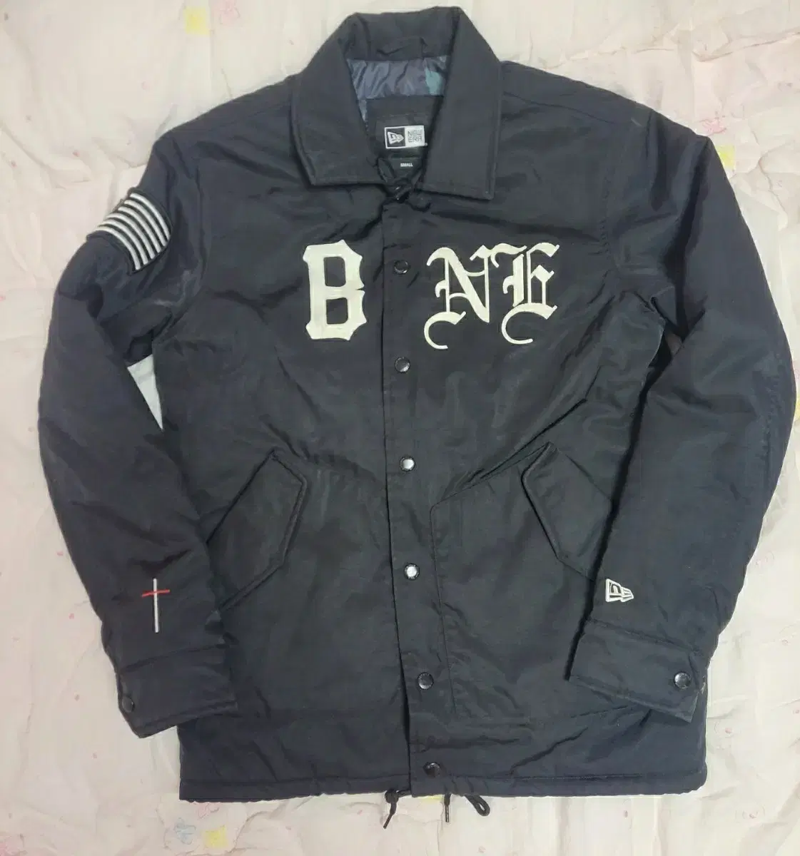 Quick sale! New Era x Black Scale collaboration Thick coach jacket baseball jumper Lucky Chouette st