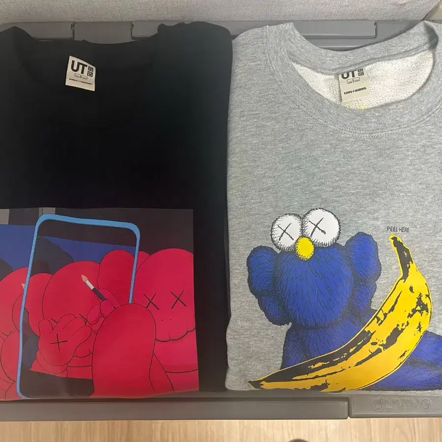 KAWS + Warhol 유니클로 카우스 맨투맨 L사이즈 일괄