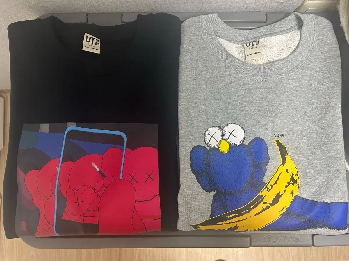 KAWS + Warhol 유니클로 카우스 맨투맨 L사이즈 일괄