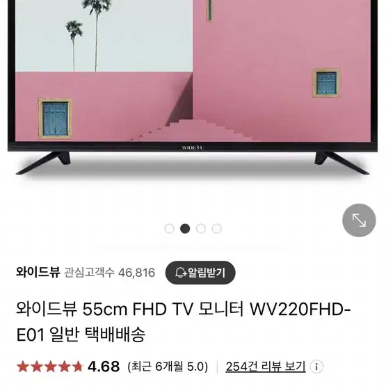 Wide vu 22인치 tv