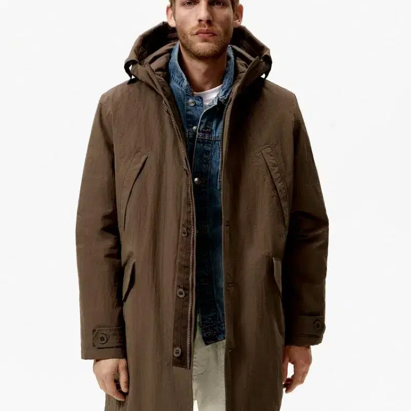 Zara WATER REPELLENT parka 자라 코트파카 텐씨