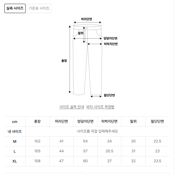 (L)피로 위캔더스 CHAIN STITCH DENIM PANTS