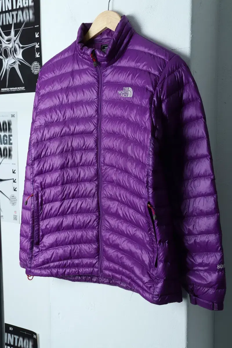 W(L) North Face Padded Jacket Summit Purple Lightweight-11913