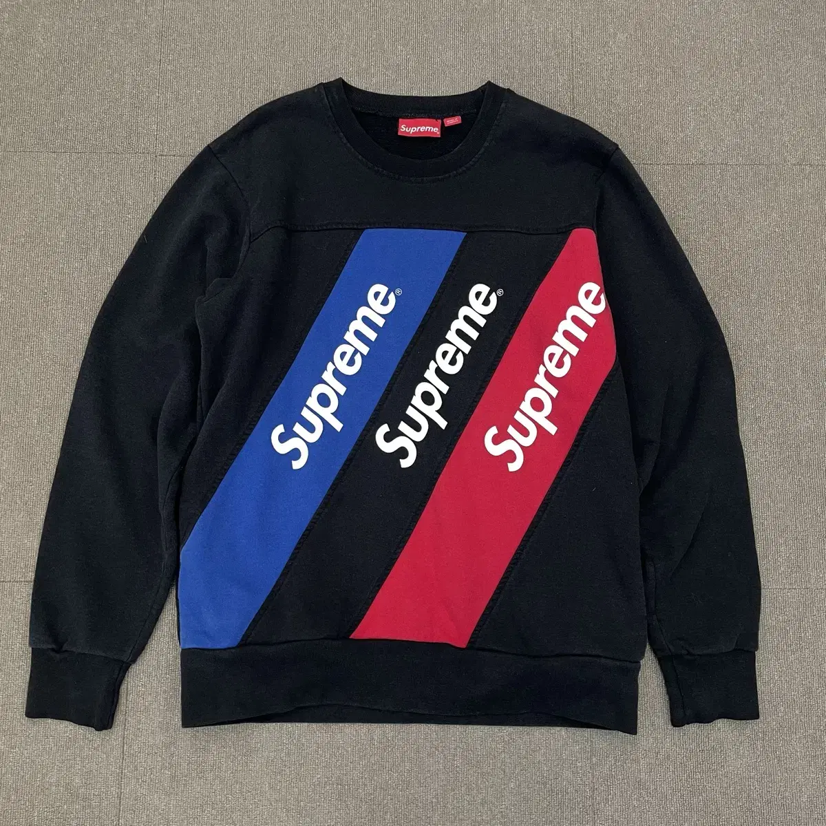 supreme 15ss athletic split 슈프림 크루넥 맨투맨