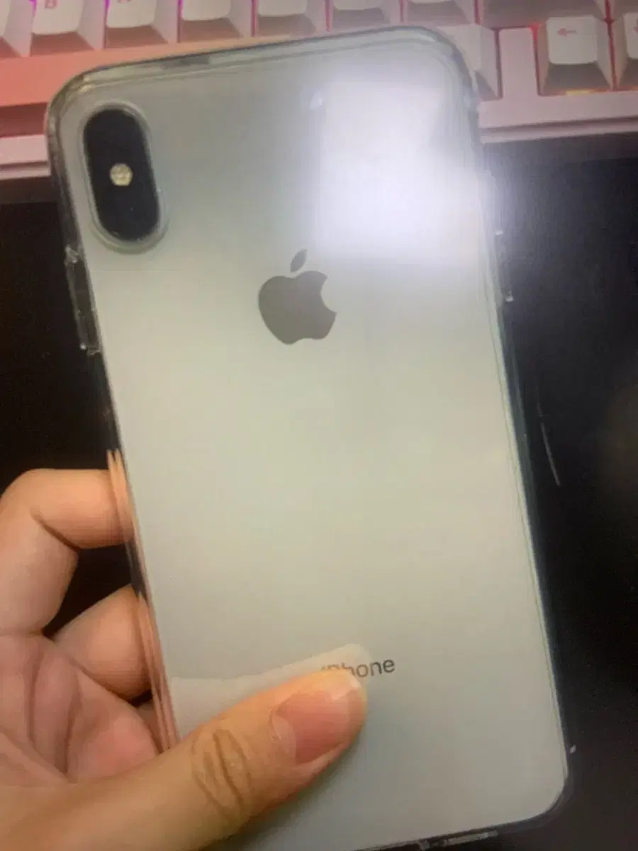 아이폰 xs max 512 실버 해외판 카메라 무음