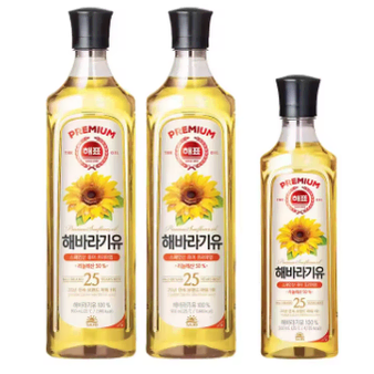 무료배송-해표 해바라기유 900ml 2개 + 500ml 1개 사조