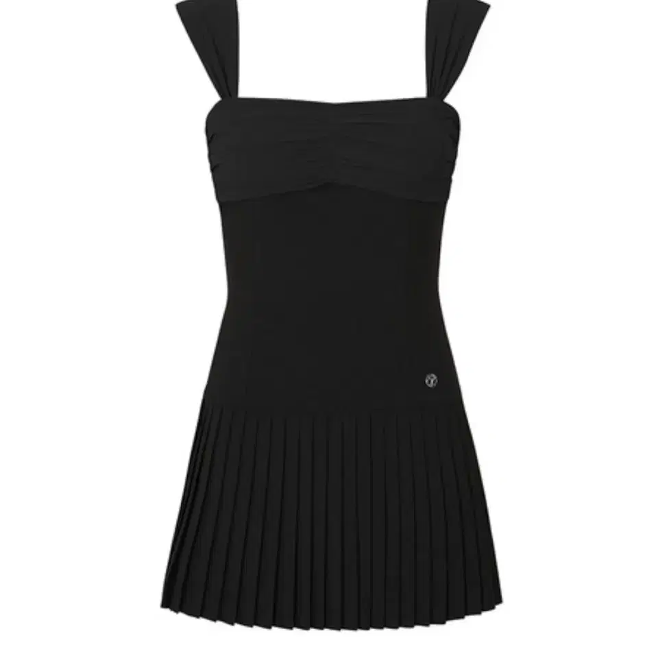 페인오어플레져 메리 플리츠 MERRY PLEATS DRESS black