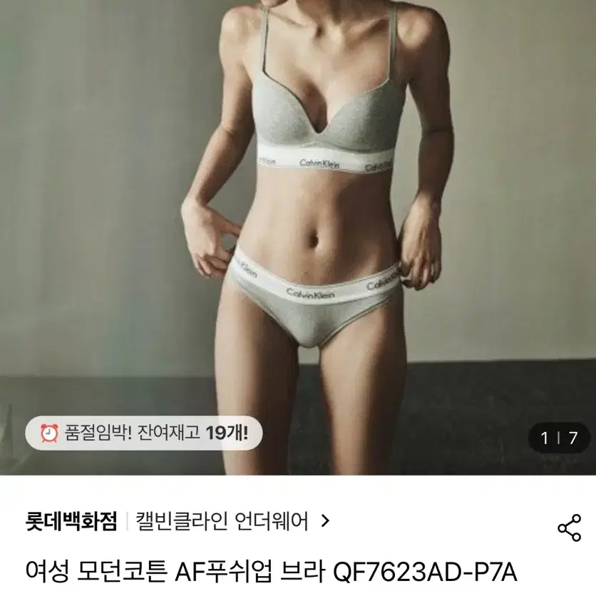 캘빈클라인 푸쉬업 브라 34A