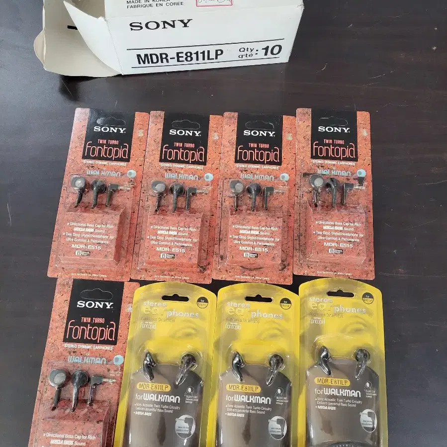 SONY 미개봉빈티지소니이어폰 MDR-E515  MDR-E811LP