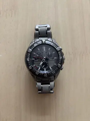 CITIZEN 손목시계 에코 드라이브 티타늄 C650