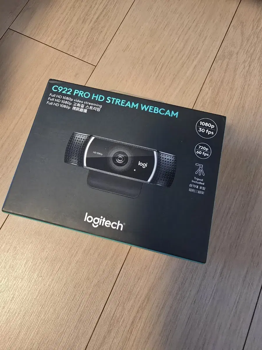 로지텍 C922 Pro Stream 웹캠