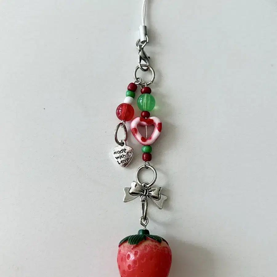 Strawberry keyring