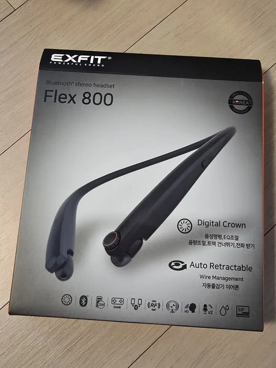 EXFIT Flex 800 블루투스 넥밴드 무선 헤드폰