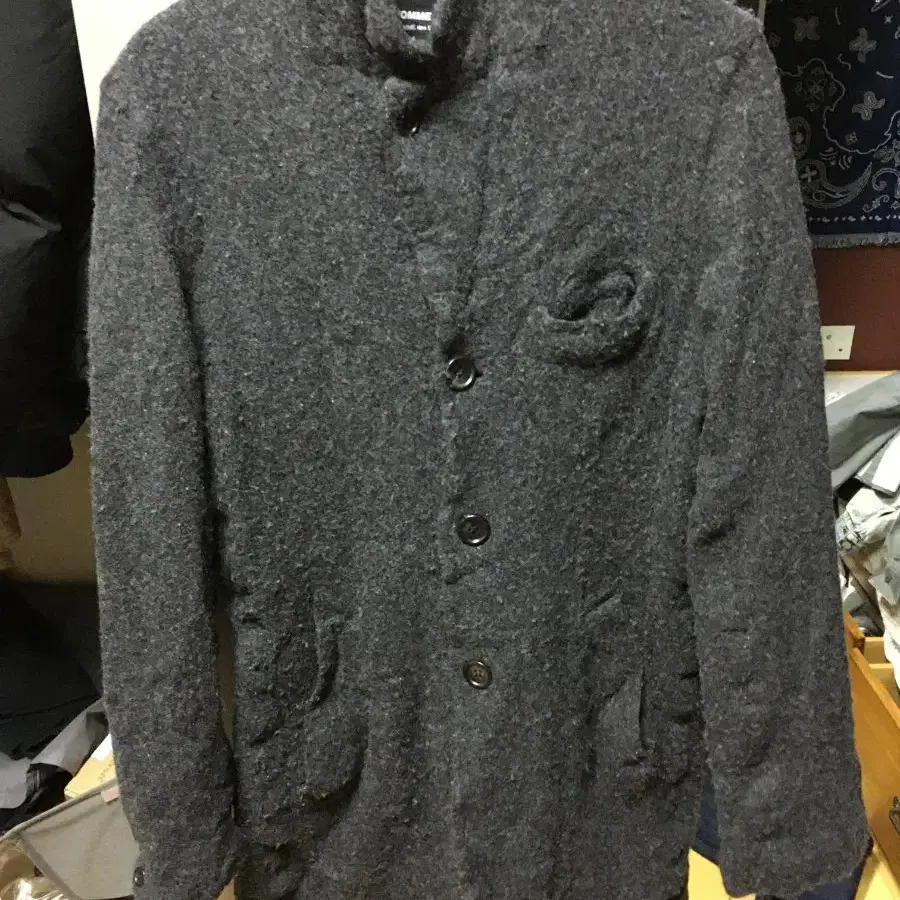 꼼데 옴므 듀스 축융 울 자켓 comme des garcons homme