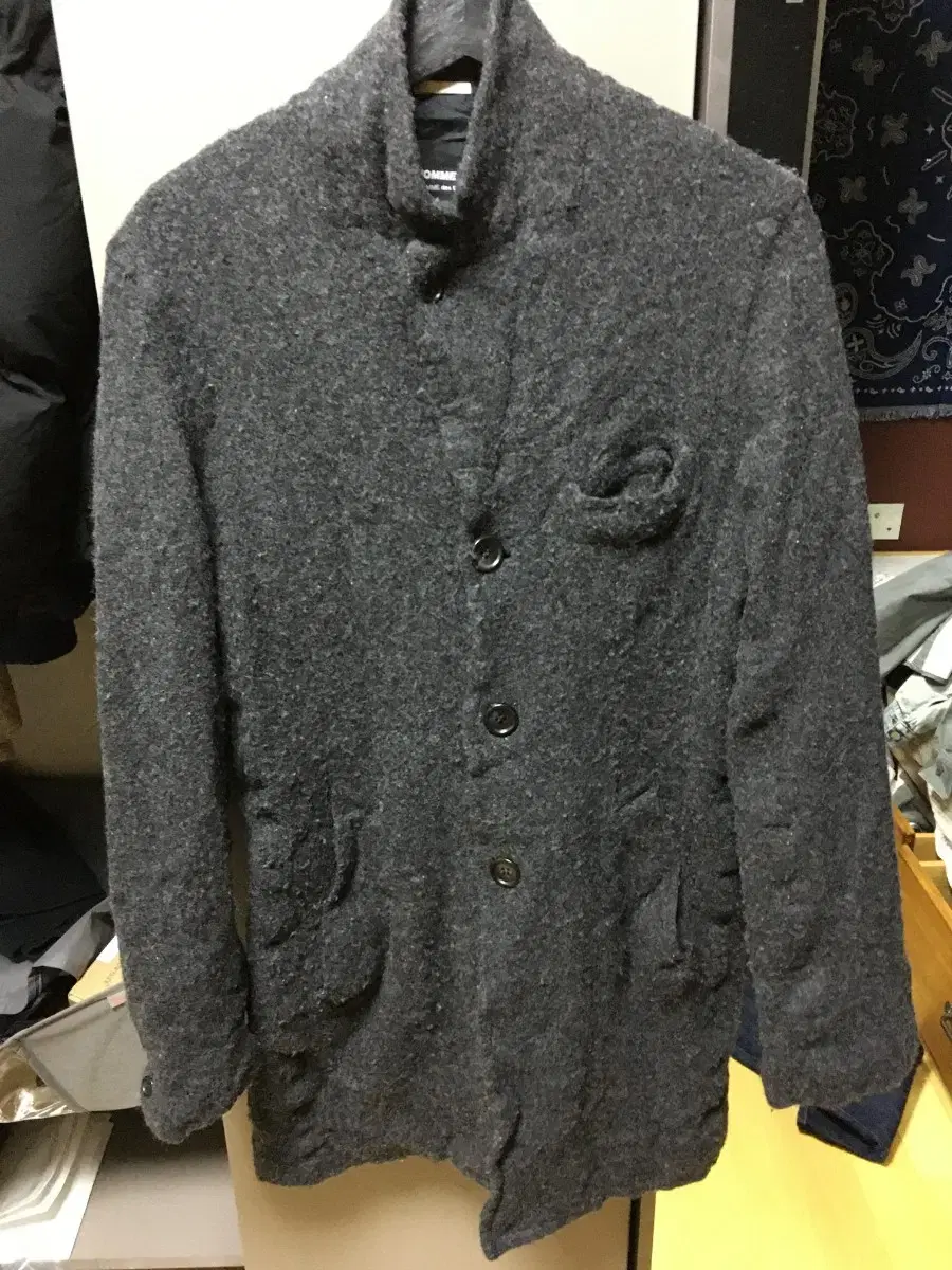 꼼데 옴므 듀스 축융 울 자켓 comme des garcons homme