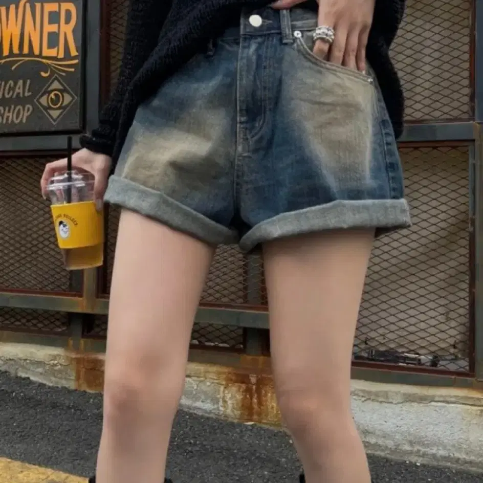 이네기 반바지/숏팬츠 S (Desert Short Pants (blue)