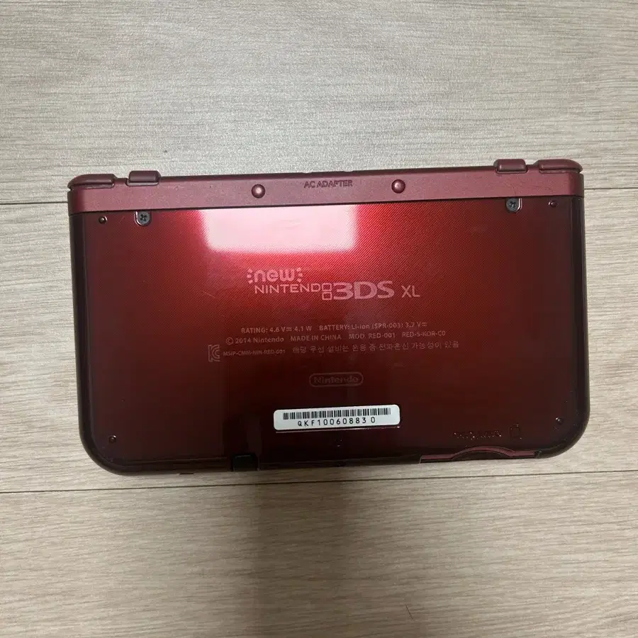 뉴닌텐도 3dsxl 레드 기기단품