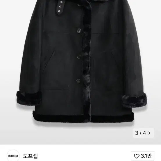 원가219000원 도프셉 무스탕 코트