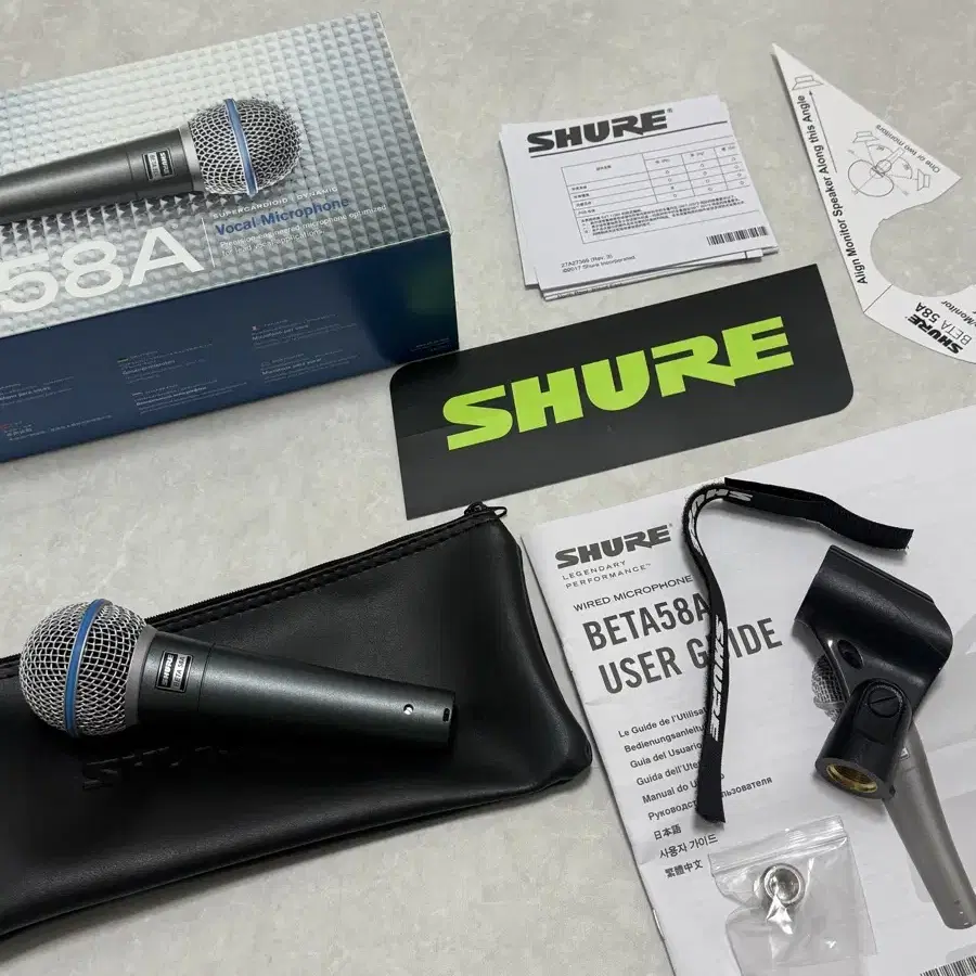 SHURE BETA58 A 슈어 보컬용 유선 마이크