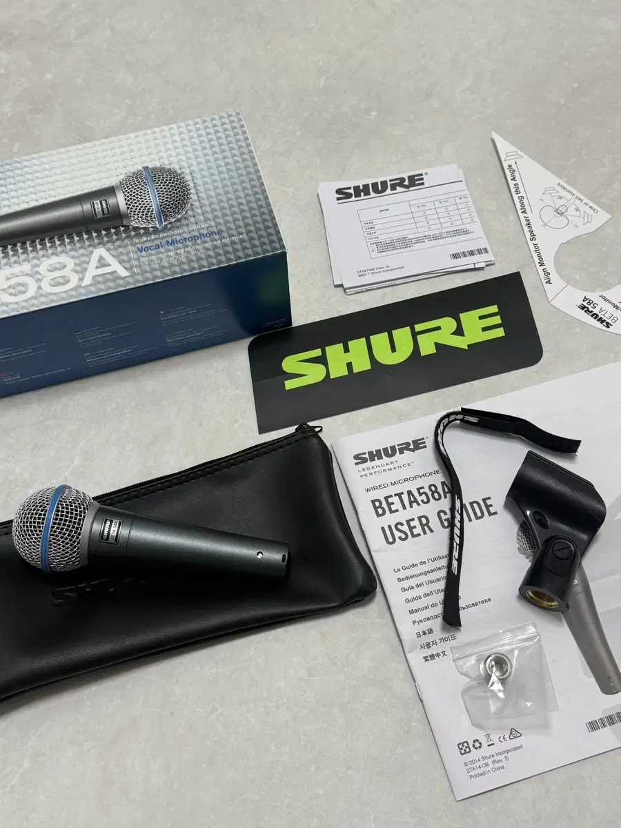 SHURE BETA58 A 슈어 보컬용 유선 마이크