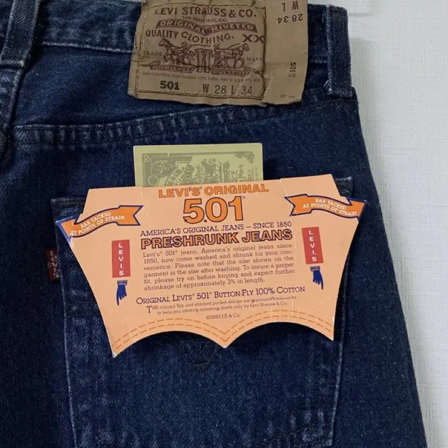 1993년 LEVI'S  501 데님 팬츠 MADE IN USA