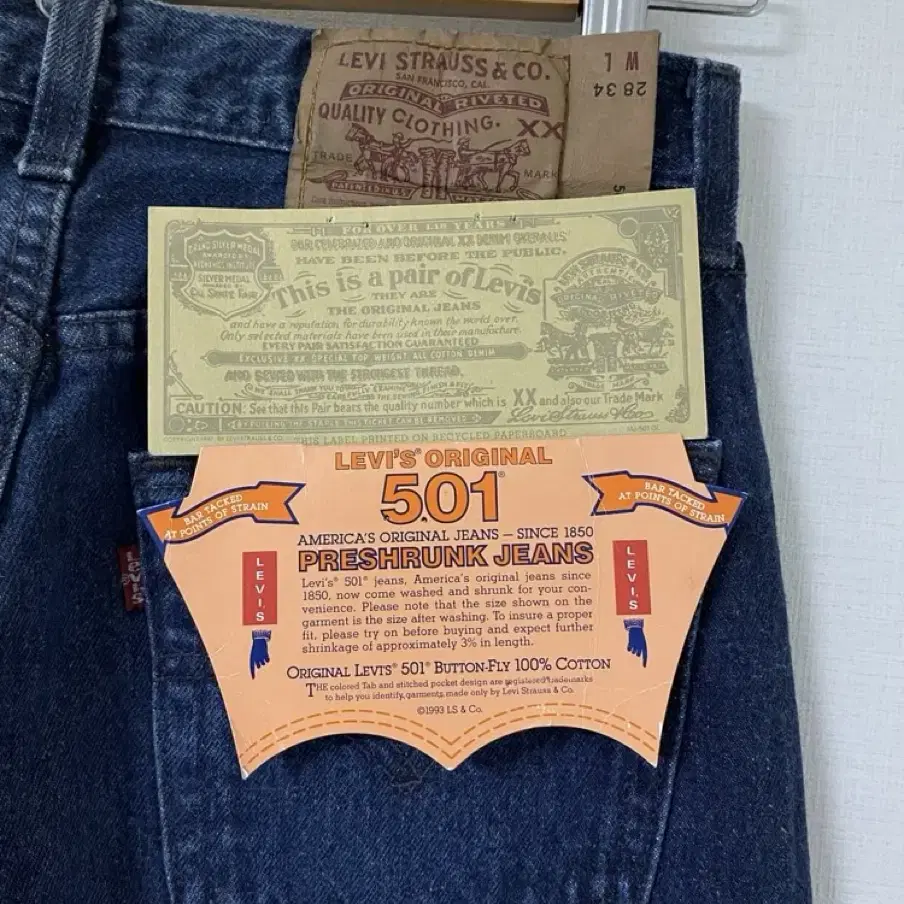 1993년 LEVI'S  501 데님 팬츠 MADE IN USA