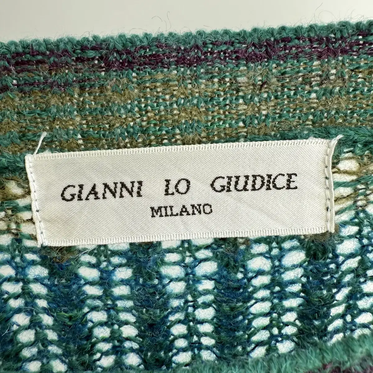 GIANNI LO GIUDICE 그린 니트 (Made in Japan)