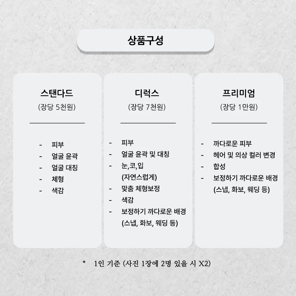 분위기를 만드는 감각적인 인물보정, 사진보정