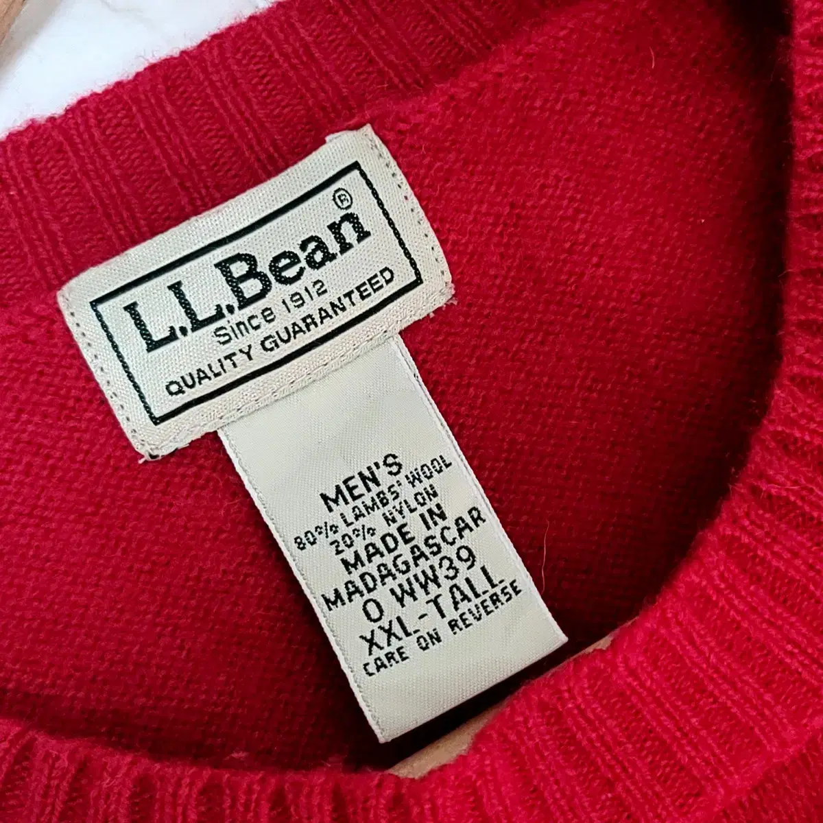 L.L.Bean 램스울80% 남성 스웨터 XXL