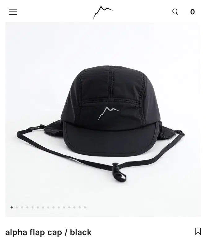 [Unpo Price] Cayl Kale Alpha Flap Cap (Black, New with Vinyl Tag)