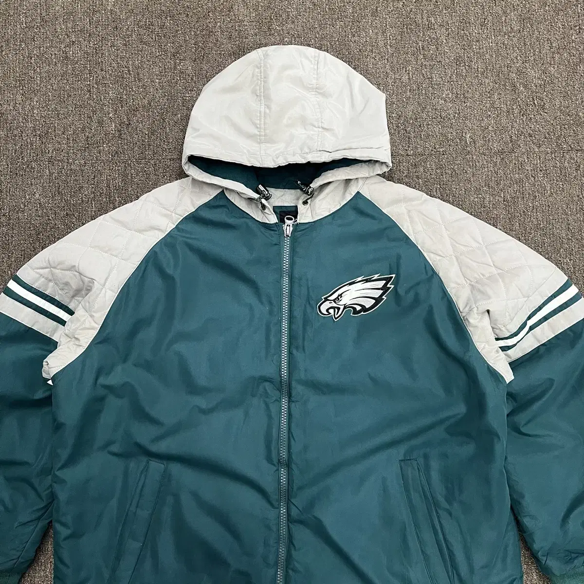 (2XL) NFL 필라델피아 이글스 누빔 후드 자켓