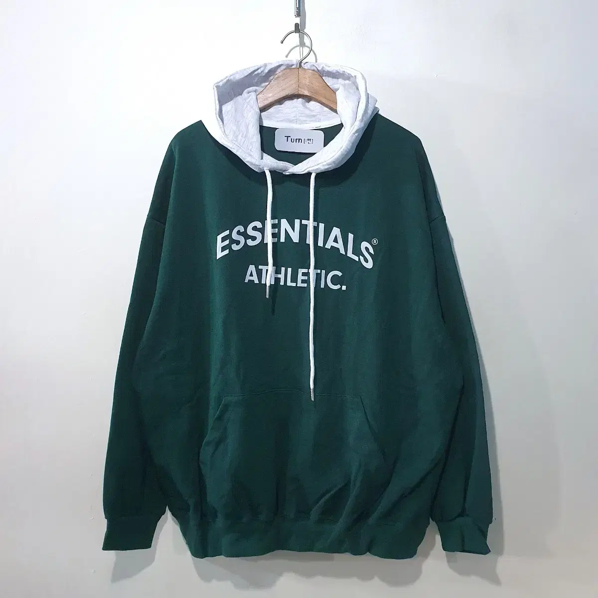 SS신상) 에센셜 A 배색 후드티 4color M~4XL (세트가능)